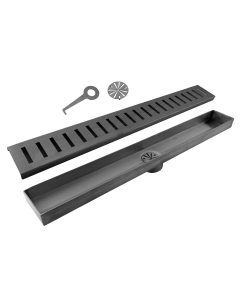 Ralo Linear Perfurado 70 Cm X 6 Cm Inox 304 Saída Central
