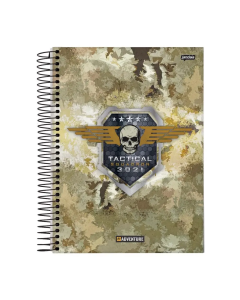 Caderno Espiral Adventure Capa Dura 80 Folhas Jandaia - Modelo 4