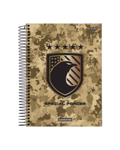 Caderno Espiral Adventure Capa Dura 80 Folhas Jandaia - Modelo 1