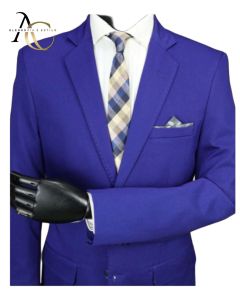 Terno Poliviscose Corte Italiano Slim Masculino 42 ao 60-Azul Eclisiatico-60