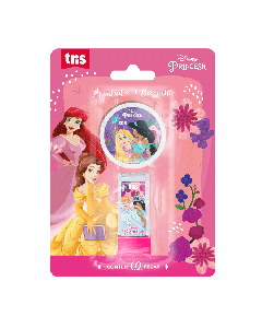 Kit Apontador com Depósito + Borracha – Cartela C/2 peças – Princesas