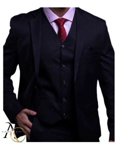 Terno Traje Microfibra Corte Italiano Slim Masculino 44 ao 58-Preto-48