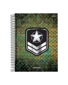 Caderno Espiral Adventure Capa Dura 80 Folhas Jandaia - Modelo 2