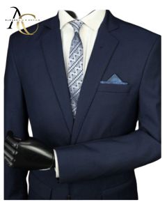 Terno Poliviscose Corte Italiano Slim Masculino 42 ao 60-Marinho Noite-52