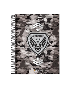 Caderno Espiral Adventure Capa Dura 80 Folhas Jandaia - Modelo 3