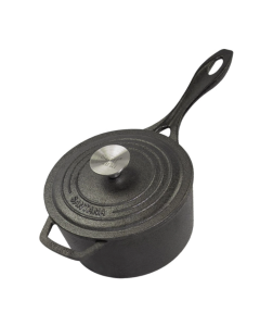 Panela Caçarola com Cabo 16 cm 1,5L de Ferro Fundido com Tampa