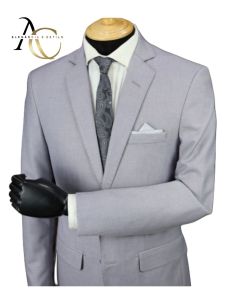 Terno Poliviscose Corte Italiano Slim Masculino 42 ao 60-Cinza Roxo-44