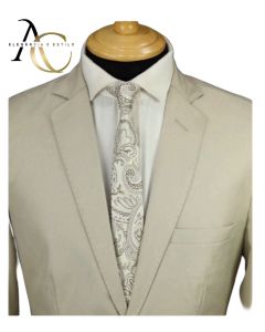 Terno Fio Indiano Corte Italiano Slim Masculino 42 ao 52-Bege-42