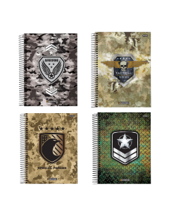 Caderno Espiral Adventure Capa Dura 80 Folhas Jandaia