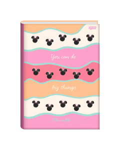 Caderno Brochura Univ. Capa Dura 80 Folhas Minnie Arts Jandaia - Modelo 1