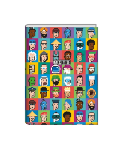Caderno Brochura Universitário Bits Capa Dura 80 Folhas Jandaia - Modelo 1