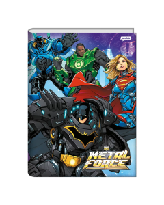 Caderno Brochura Liga da Justiça - Capa Dura 80 Folhas Jandaia - Modelo 2