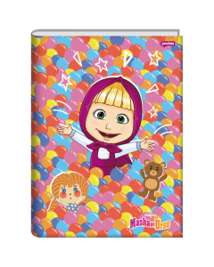 Caderno 1/4 Brochura Masha e o Urso 48 Folhas Jandaia - Modelo 2