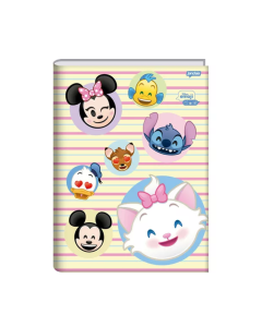 Caderno Brochura Universitário Capa Dura 48 Folhas Disney Emoji Jandaia - Modelo 3