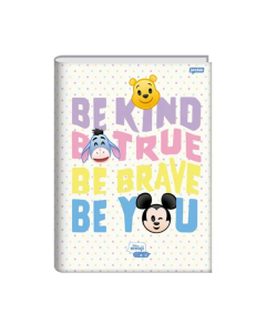 Caderno Brochura Universitário Capa Dura 48 Folhas Disney Emoji Jandaia - Modelo 4