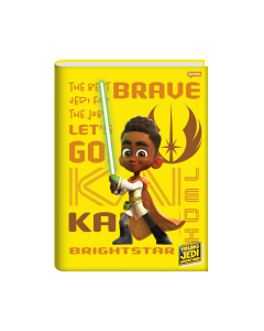Caderno Brochura Universitário Capa Dura 48 Folhas Young Jedi Jandaia - Modelo 4
