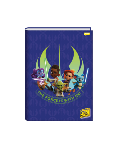 Caderno Brochura Universitário Capa Dura 48 Folhas Young Jedi Jandaia - Modelo 2