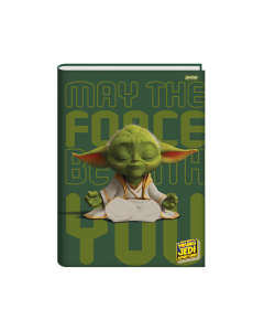 Caderno Brochura Universitário Capa Dura 48 Folhas Young Jedi Jandaia - Modelo 1