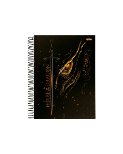 Caderno House Of The Dragon Capa Dura 80 Folhas 1 Matéria - Modelo 2