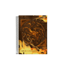 Caderno House Of The Dragon Capa Dura 80 Folhas 1 Matéria - Modelo 4