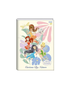 Caderno Brochura Capa Dura 80 Folhas Fadas Disney Jandaia - Modelo 1
