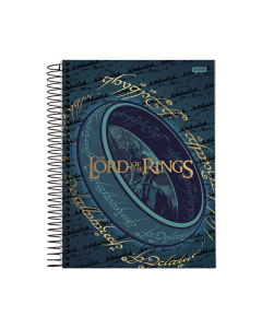 Caderno O Senhor dos Anéis Capa Dura 1 Matéria 80 Folhas Jandaia - Modelo 2