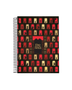 Caderno O Senhor dos Anéis Capa Dura 1 Matéria 80 Folhas Jandaia - Modelo 4