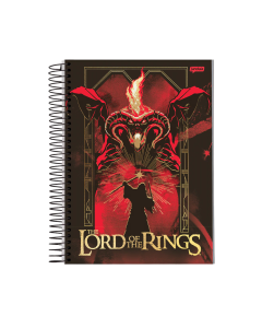 Caderno O Senhor dos Anéis Capa Dura 1 Matéria 80 Folhas Jandaia - Modelo 3