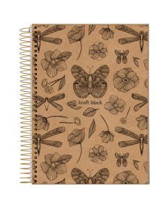 Caderno Universitário 1 Matéria Capa Dura 80 Folhas Kraft Black - Modelo 2