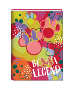Caderno Brochura Minnie Arts Capa Dura 80 Folhas Jandaia - Modelo 3