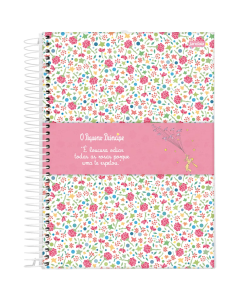 Caderno Universitário 1 Matéria Capa Dura 96 Folhas O Pequeno Príncipe - Modelo 4