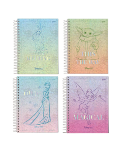 Caderno Capa Dura Disney 100th 80 Folhas Jandaia