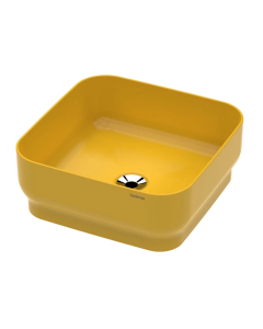 Cuba Quadrada de Apoio Fourza 38cm Badenza - Linha Rubi Mellow Yellow