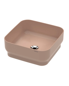 Cuba Quadrada de Apoio Fourza 38cm Badenza - Linha Rubi Rose Quartz