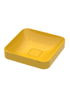 Cuba Quadrada de Sobrepor Ágata Square 38cm Badenza - Linha Diamante Mellow Yellow