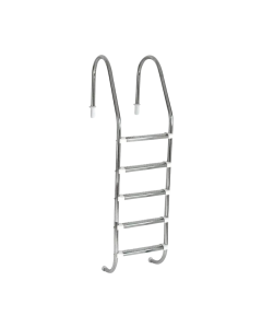 Escada Inox 304 com ABS Tradicional Para Piscina com 2 3 4 ou 5 Degraus