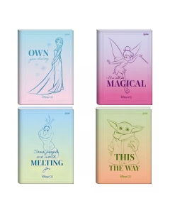 Caderno Brochura 1/4 Capa Dura 80 Folhas Disney 100TH Jandaia