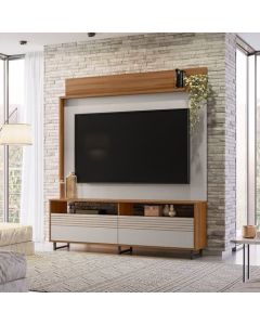 Estante Home para TV até 65 Polegadas 2 Portas NT 1300 - Notável Móveis- Freijó / Off White 