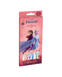 Lapis De Cor Disney Frozen Caixa Com 12 Cores Vibrantes Tris