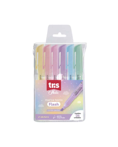 Marca Texto Flash Holic Dreamy Pastel – Conjunto C/6 Cores – Tris