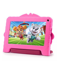 Tablet Infantil Patrulha Canina Skye com Controle Parental 4GB RAM + 64GB + Tela 7 pol + Case + Wi-fi + Android 13 + Quad Core Multi - NB422