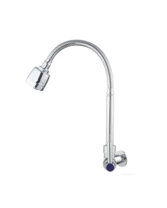 Torneira Metal Inox Gourmet Pia Cozinha Parede Luxo