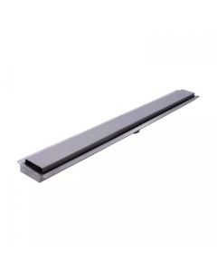 Ralo Linear Inox Aparente 80 cm Saída Central Inox 304